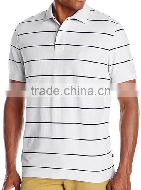 Custom stripe t shirt with buttons