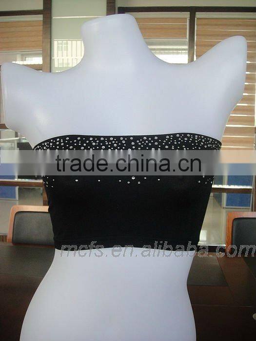 Seamless women's nylon tube bra