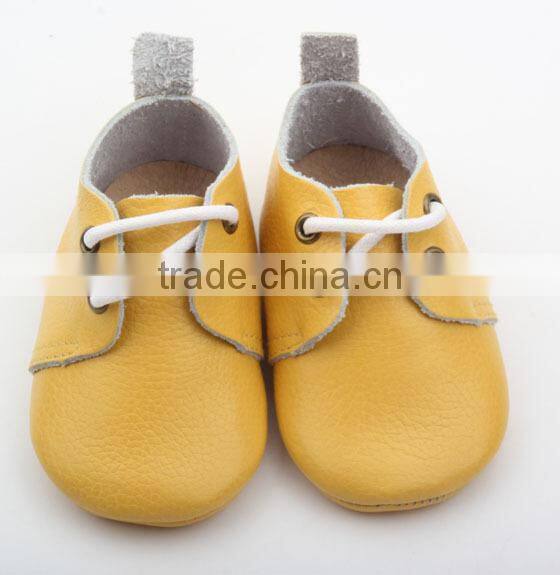 Adorablle wholesale popular real leather baby oxford shoes