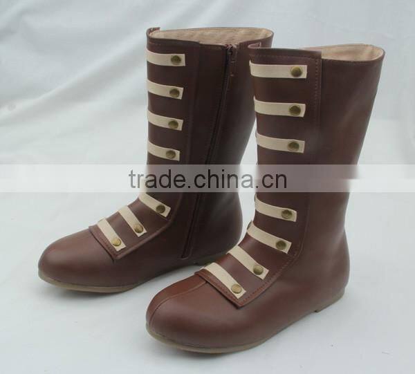 Wholesale skidproof genuine leather boots for kids