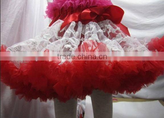 2016 pink and white Lovely Baby Girls Super Fluffy Chiffon Pettiskirt Fashional Girl's Multi Colors Pettiskirts wholesale
