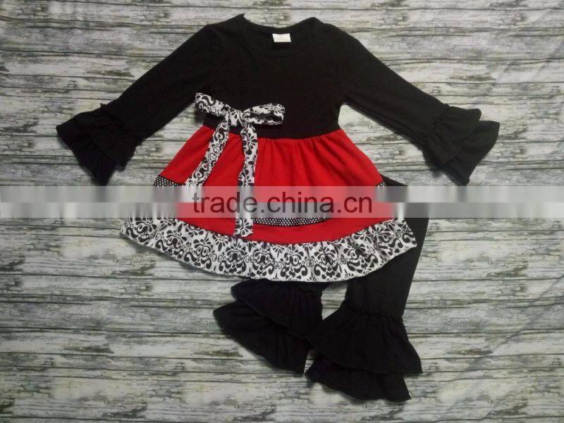 Fall 2016 Boutique Remakes Children Clothing Sets ruffle pants outfits girls boutique clothing