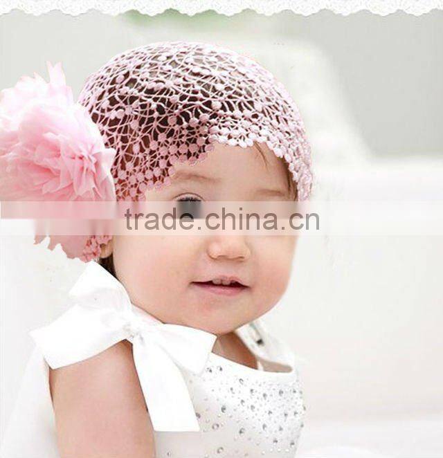 fabric flower baby headbands