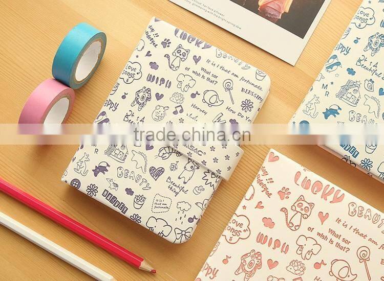 2017 B6 size PU leather cover agenda planner with clasp,custom embossed yearly planner