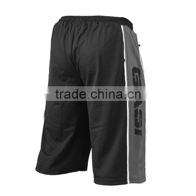 Custom mens shorts sports gym Loose Fit Body Building Mesh running shorts