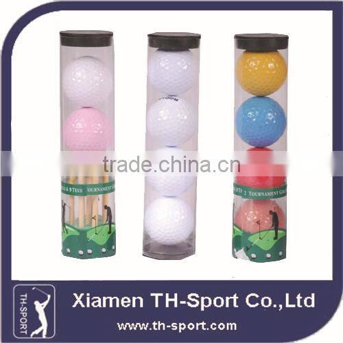 Golf ball packaged in box