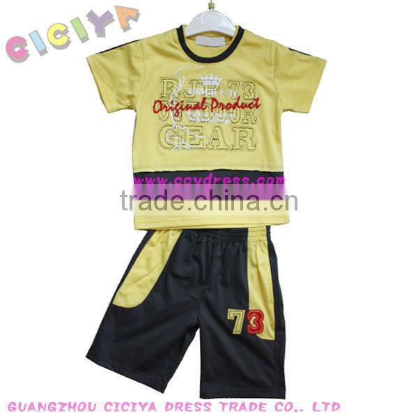 Boys pajamas set 2pcs suits with letters summer design for teen boys