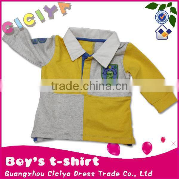 Stylish long sleeve polo baby boy tshirt