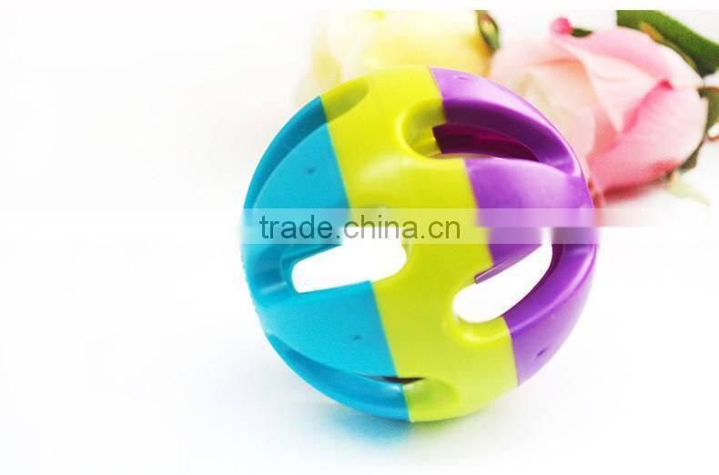 R1913H Qualified pet product manufacturer from China,colorful rainbow ball dog toy,wholesale pet toy