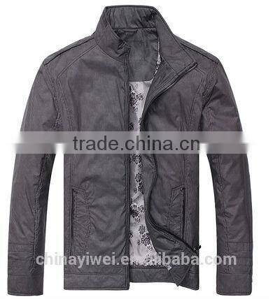 grey stripe water scrubbing jacket for man