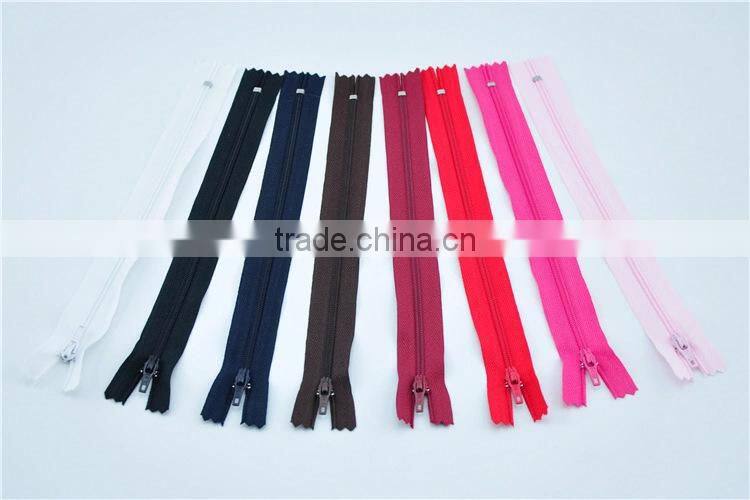 High Quality 3# 5# Close End Plastic Zipper For Bags