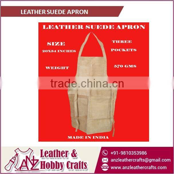 Good Quality Expert Brand Selling Leather Suede Apron at Affordable Price