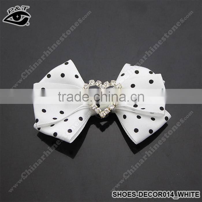 Bowknot Design Ornaments for Ladies Shoes Fabric Bow Accessories for Women Shoes