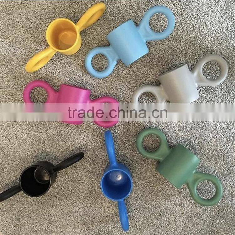 Ins hot sale plastic cup big ear mug candy cups Ins hot style in the Nordic beauty big ear cup children baby baby learn to drink