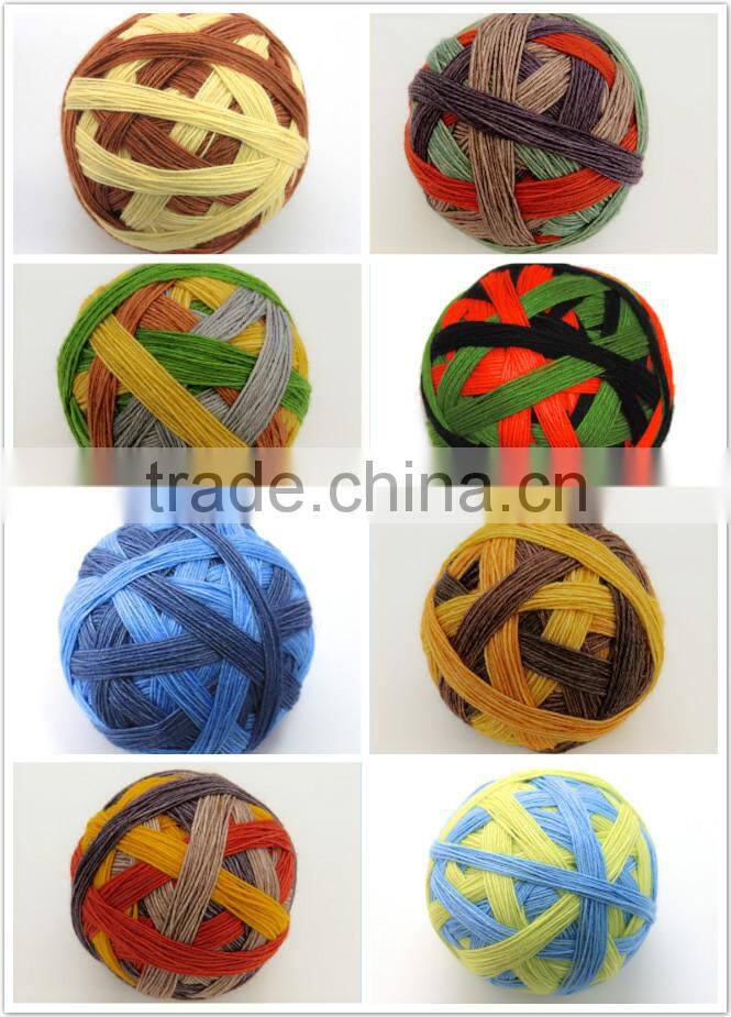 Space dye wool nylon blend yarn fancy yarn for knitting scarf