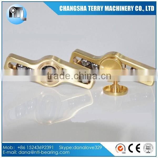 Steel ball Brass Fidget Spinner toy with ceramic bearing