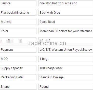 hot fix rhinestone crystal stone fashion clothing accessories glass beads