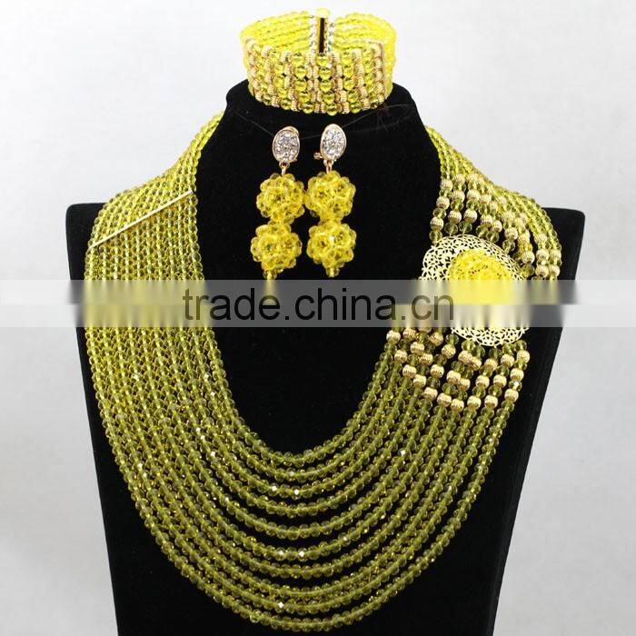 Woven flowers Wedding Coral Beads Necklace African Bracelet Earrings Jewelry Sets