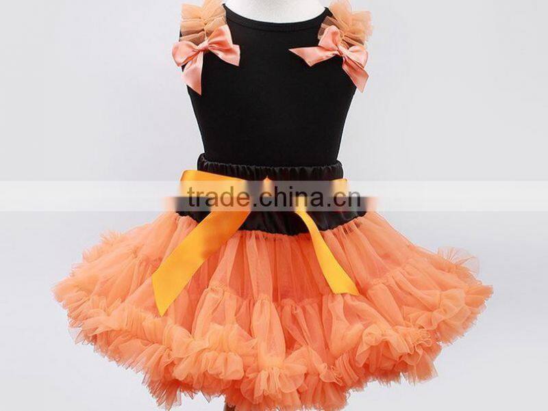 children clothes,black cotton t shirt with pettiskirts, tutus