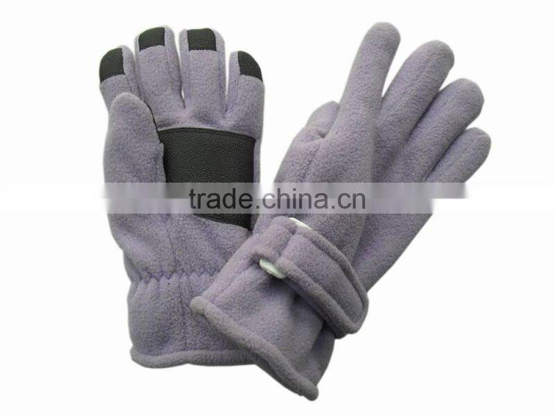 wholesale lovely warm polar fleece touch lover winter gloves ,promotion cheap