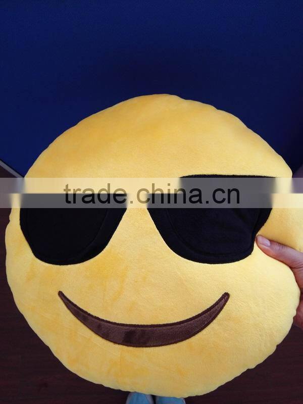 Newest yellow cute emoji pillow emoji memory foam pillow emoji plush pillow