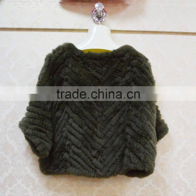 SJ497-02 Cheap Mexico Dropping Selling Fashion Rabbit Shawl Coat Fur