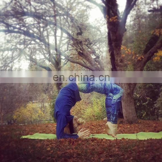 Fitness yoga workout pants high waist yoga pants custom printed tights