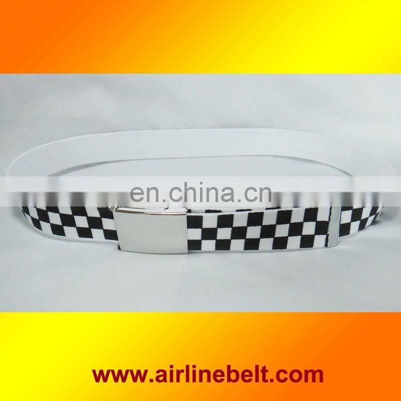 Top quality fashionable cotton clip belts,clip buckle cotton belts