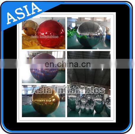 Factory Price Inflatable Mirror Balloon , Inflatable Sliver Spheres for Advertising