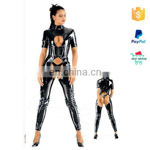 Mix Color Leather Xxxl Pvc Catsuit