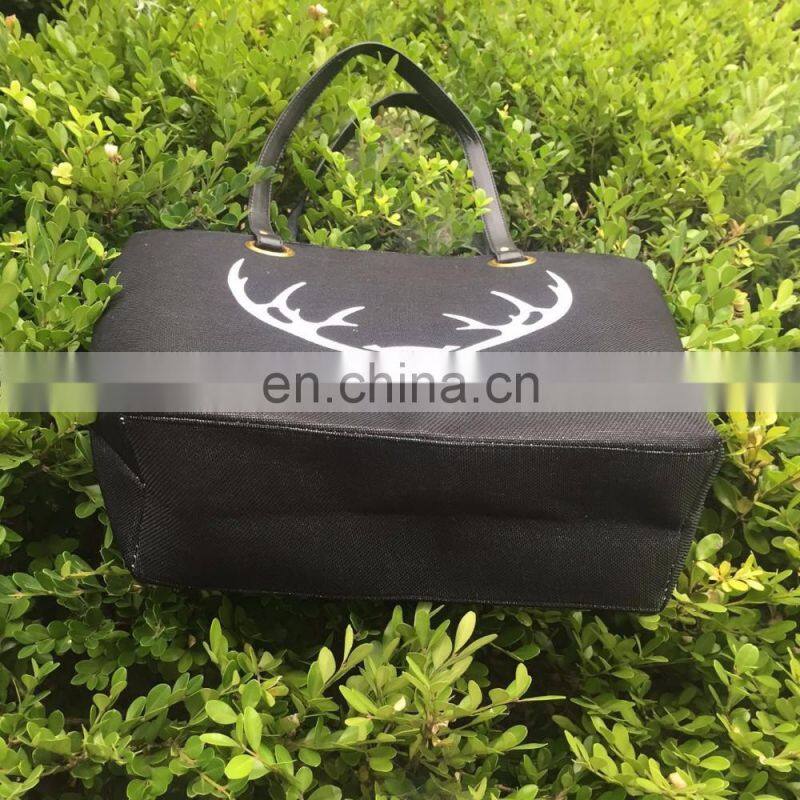 Made in yiwu factory jute shopping tote bag