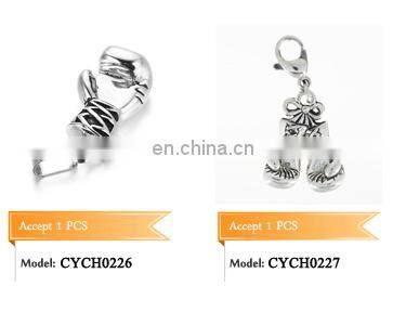 18K Gold Tone Initial Letter Alphabet A-Z Charm with Crystal