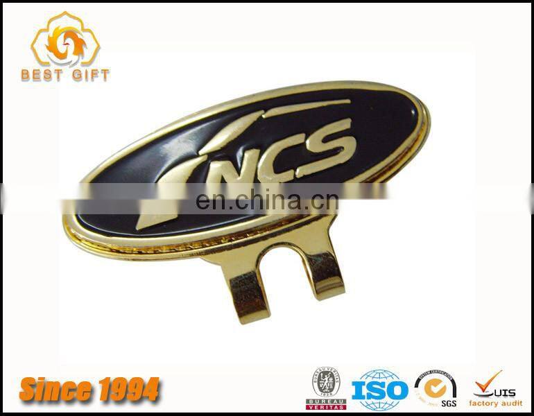 Guangdong Factory Custom Logo Golf Ball Marker Epoxy Animel Magnetic Golf Hat Clips