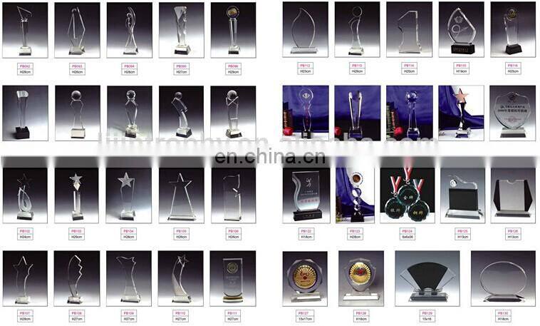 Competitive price wonderful crystal world cup trophy replica