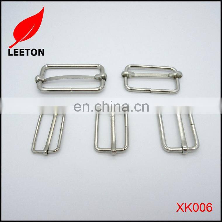 Bag parts cheap metal wire slider belt buckle