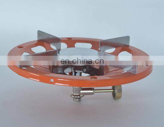 Portable stainless steel lpg gas burner for camping cylinder
