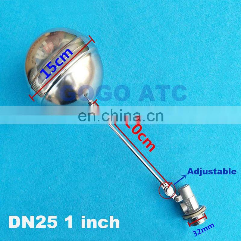 High temperature Water level controller DN25 DN32 Cold and Hot Water Tank Float Valve 1 inch stainless steel SS304 toilet valve