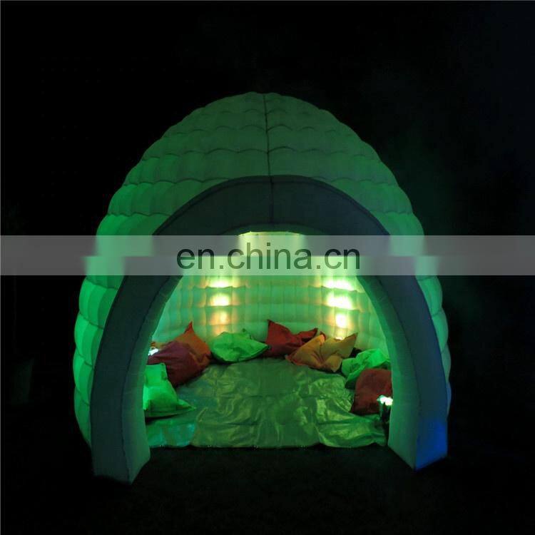 Best Quality  inflatable party dome/ cheap LED inflatable igloo dome tent for sale