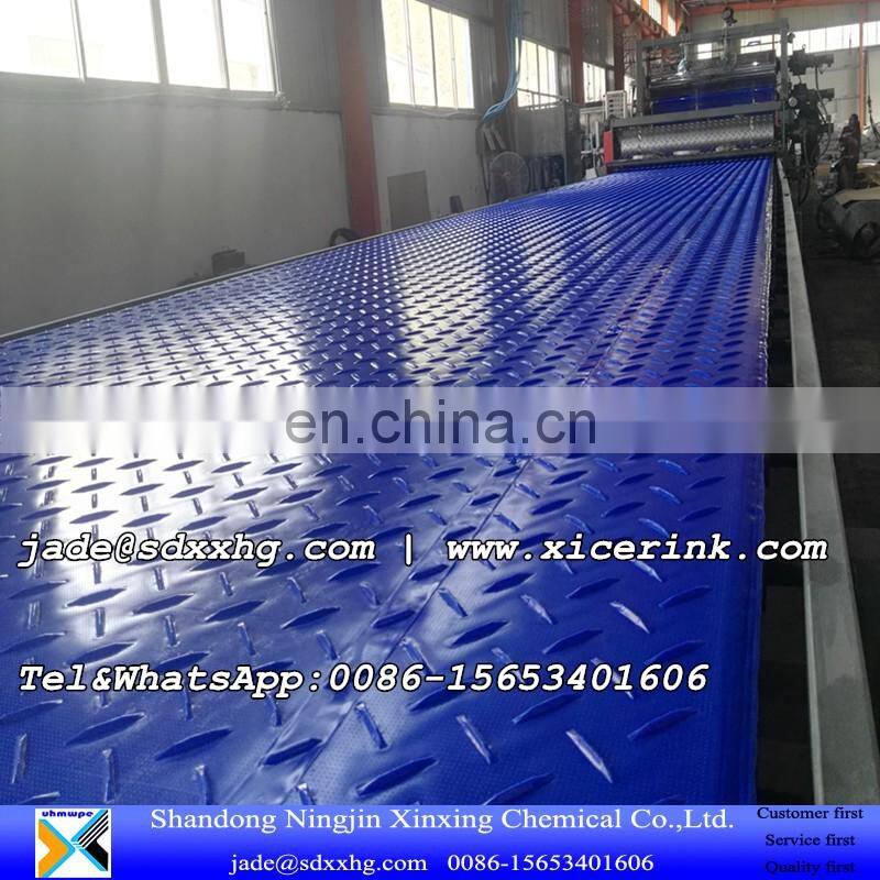 Ground HDPE Stabilisation Mats for Crane operation plastic panels for road ground protection mats