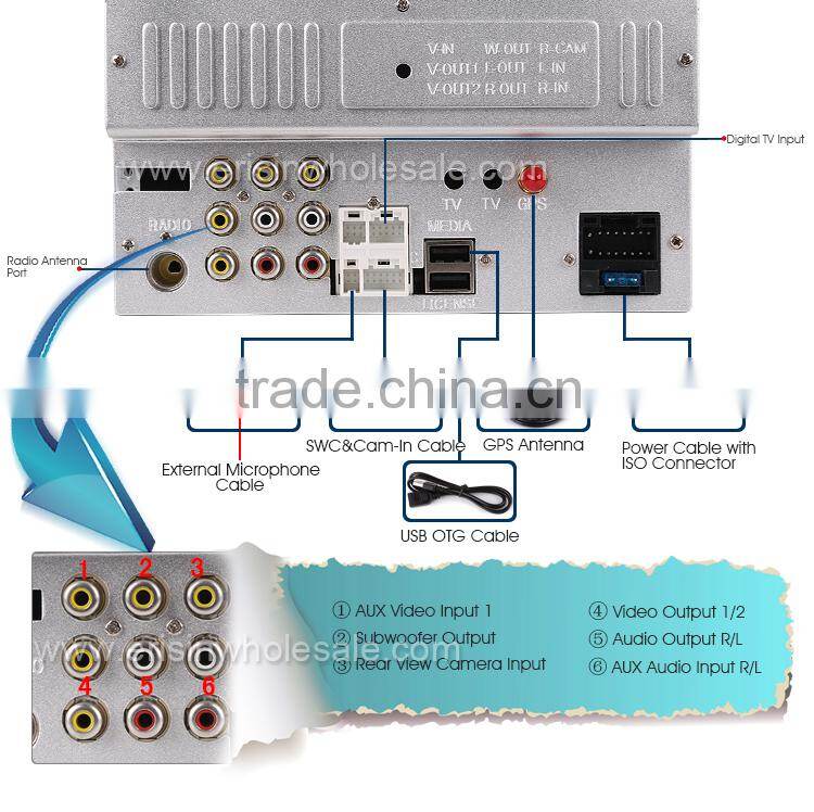 Erisin ES6536G 6.2" Car DVD with GPS Bluetooth AM/FM Radio