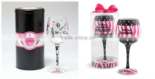 mouth blow hand painted glassware