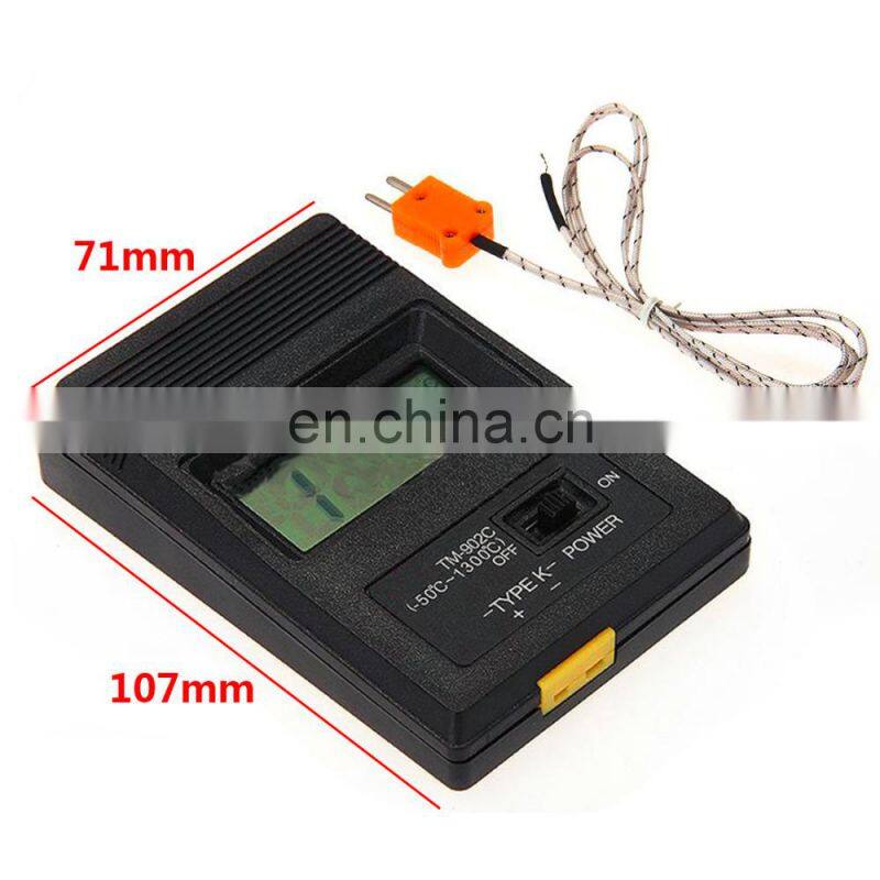 K type Industrial digital Probe thermometer TM-902C, Industrial LCD Digital Thermometer Thermo Detector