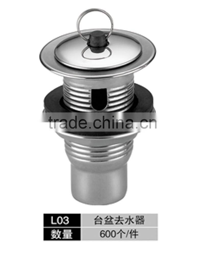 China Chaozhou Wesda Bathroom Design 2015 Good quality Stainless Steel basket Strainer Waste oil Drain