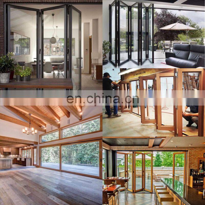 Cheap pvc aluminum glass bifold passive window door