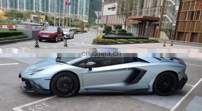 Runde Half Carbon For Lamborghini Aventador LP700 LP720 Mansory Style Body Kit Front Bumper Rear Bumper Side Skirts Wind Knife