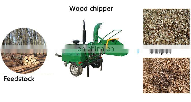 High Efficiency Forestry Wood Log Timer Branches Use Self Powered 40 HP Hydraulic Portable Wood Chipper/Wood Shredder/Crusher