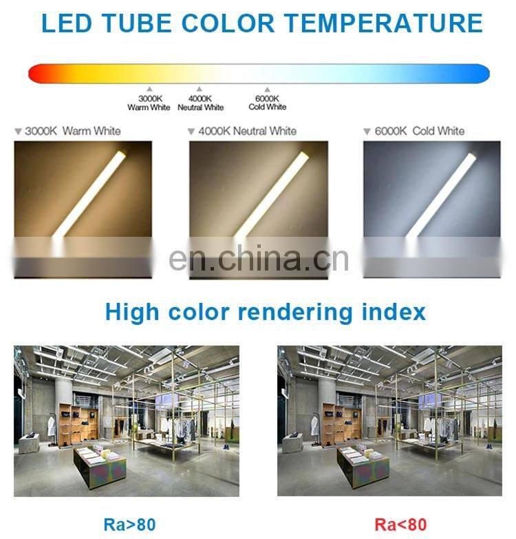 2FT 4FT Lighting Tubes Housing Fluorescent Fixture 18W Integrated T8 LED Tube