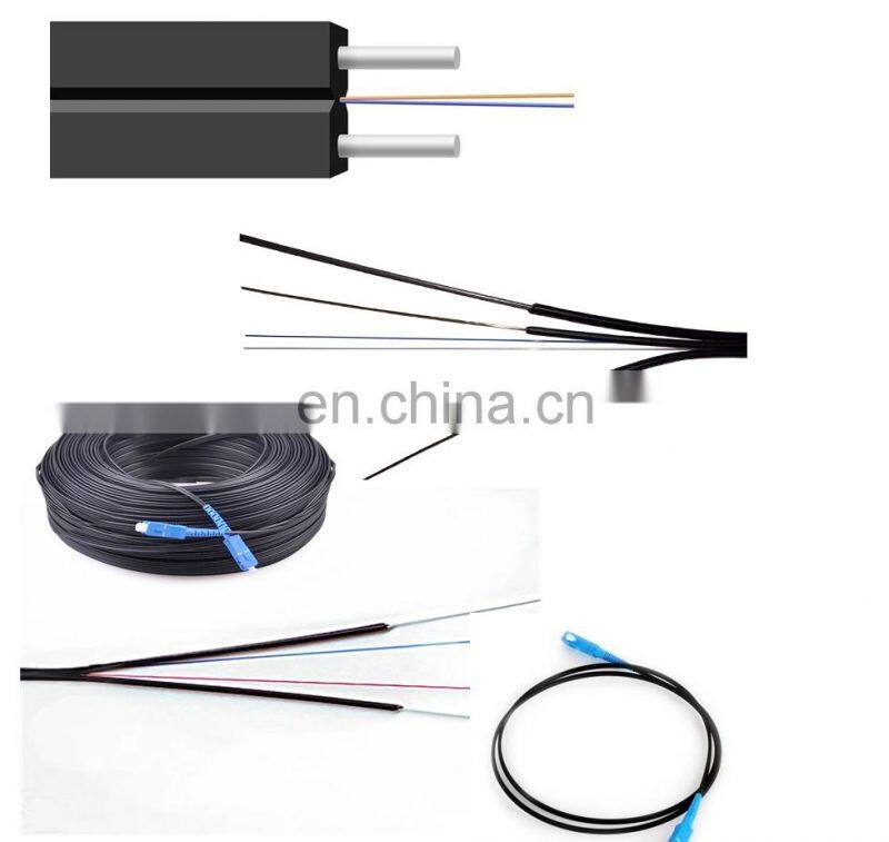 Outdoor aeriel drop FTTH 2/4/6/8/12 core Optic fiber cable