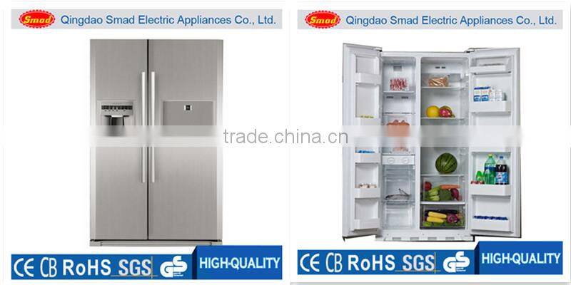 Home use double door 12V 24V dc solar power refrigerator
