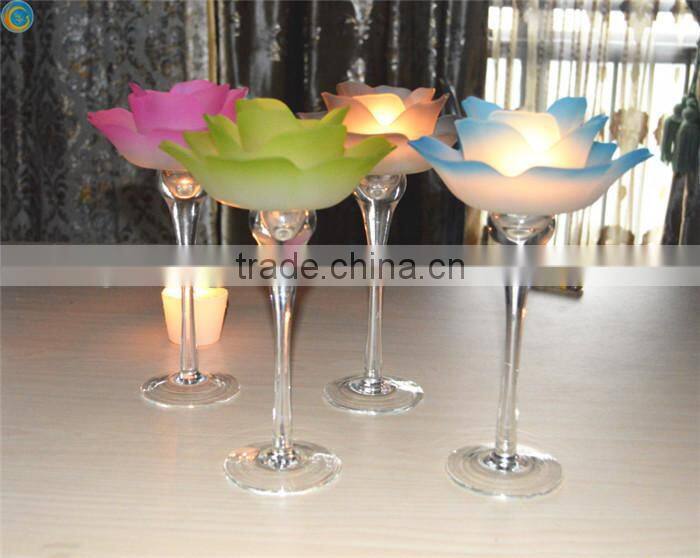 Diwali lotus flower tea light holders